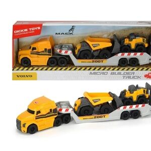 NEW IN BOX DICKIE Yellow Micro Builder Truck